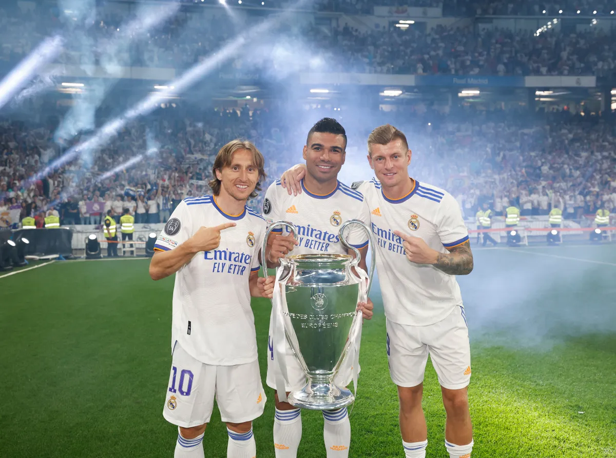 Real Madrid CF Celebrates Winning The UEFA Champions League Final 2021/22
