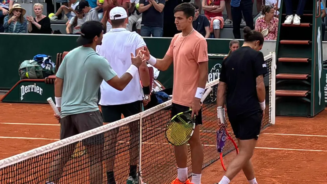 Marozsán Fábián fogadhatta a gratulációkat (Fotó: HunTennis)