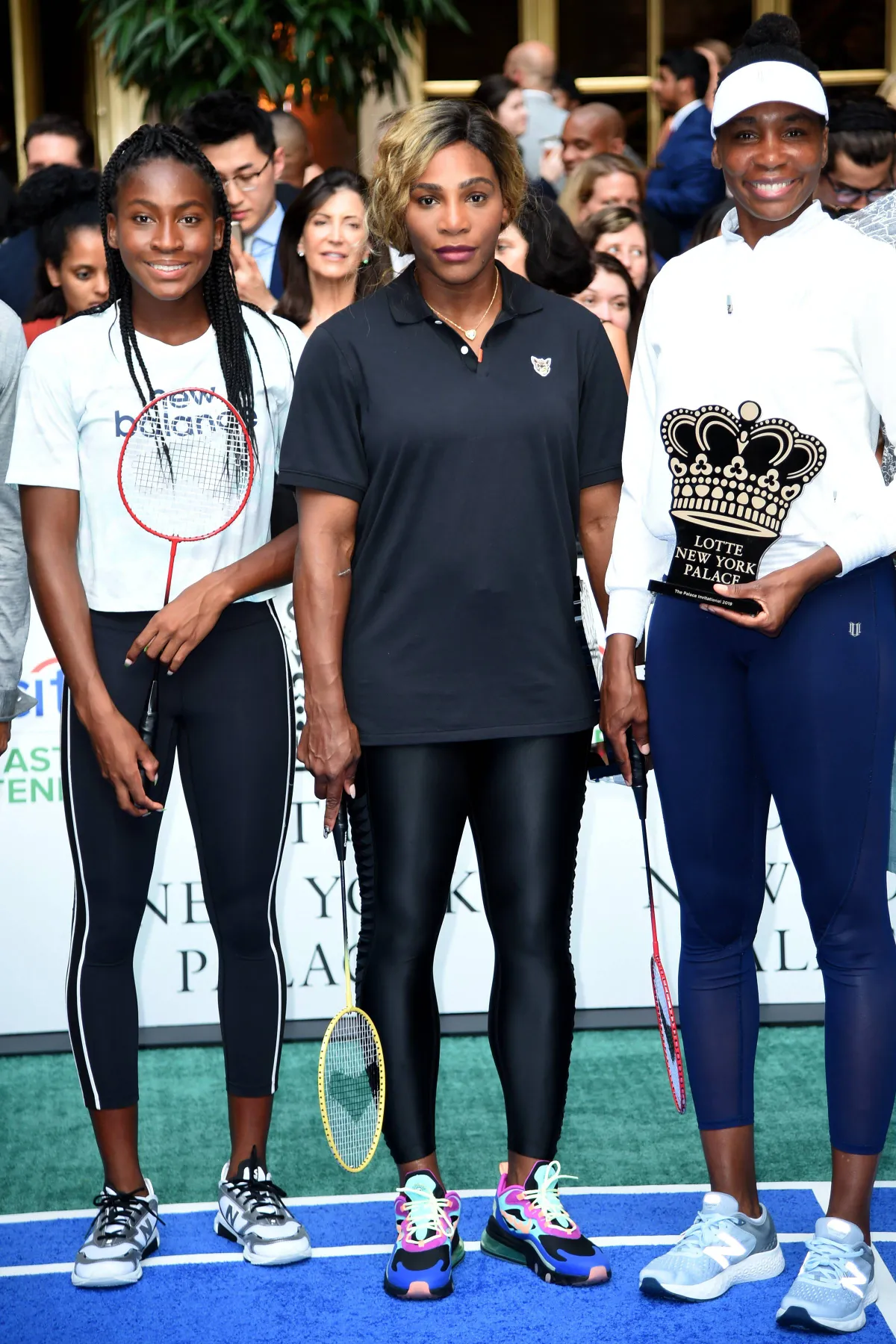 August 22 2019 New York NY USA August 22 2019 New York City Coco Gauff Serena Williams and