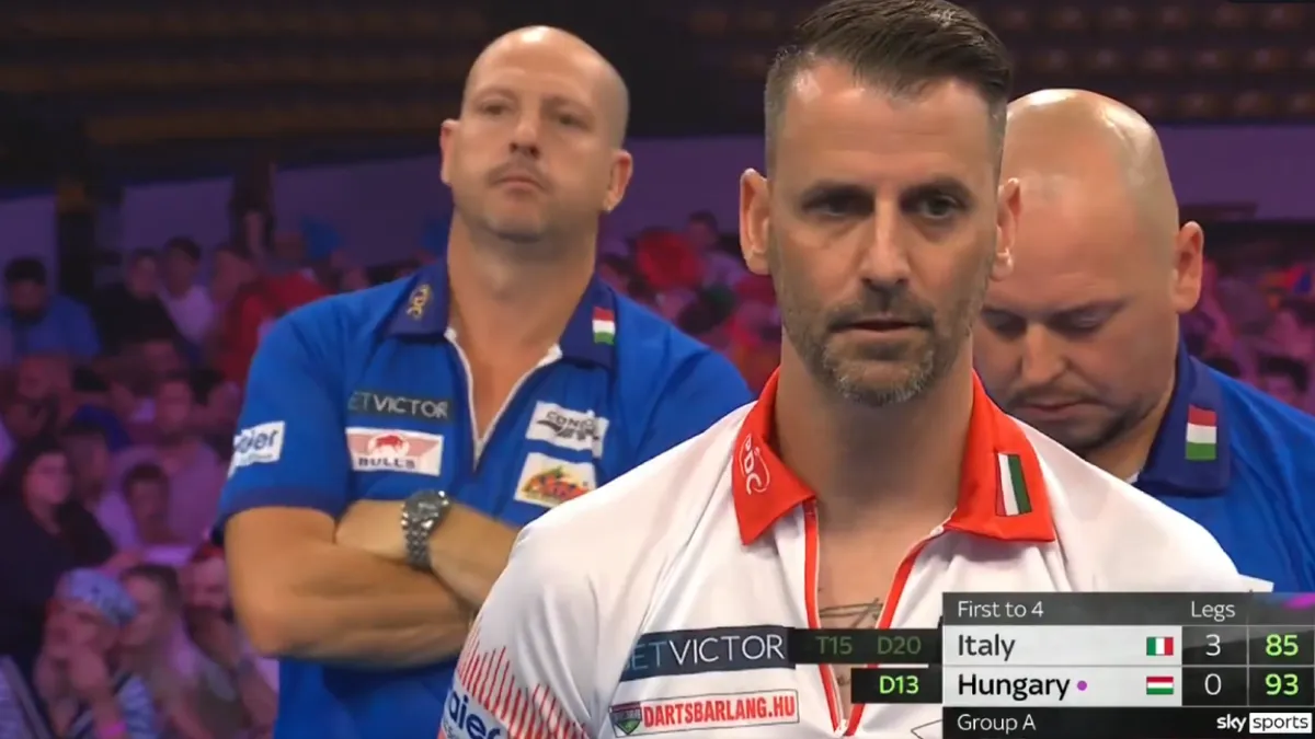 A magyar páros kikapott az olaszoktól a dartscsapat-vb-n