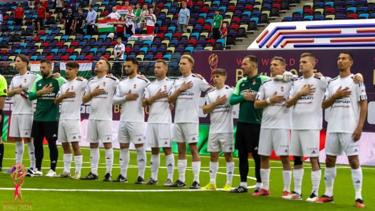 A magyar válogatott ezüstérmes lett a minifutball-világbajnokságon
