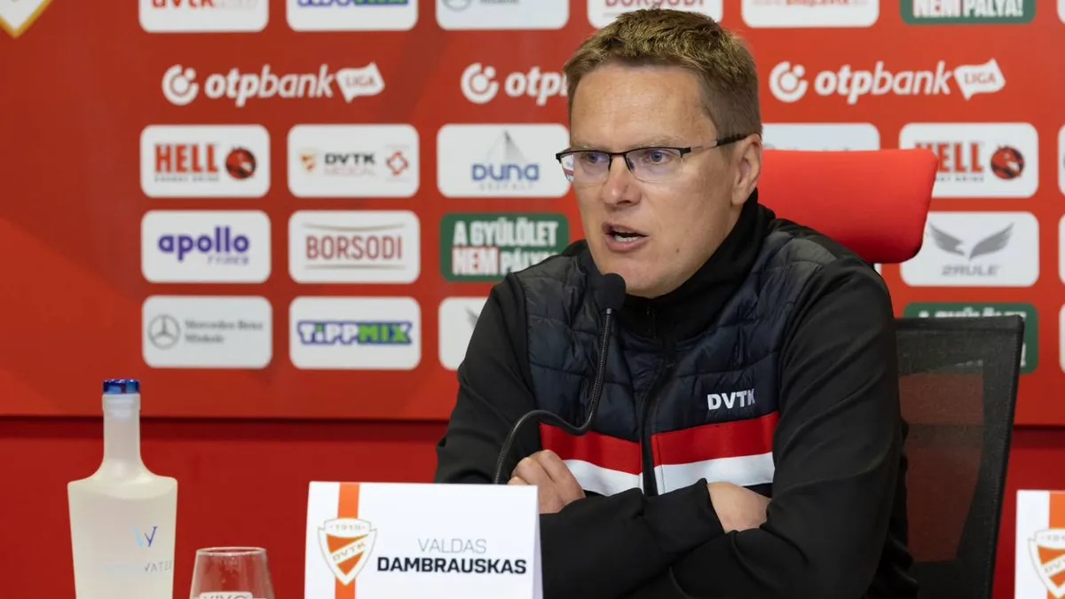 Lemondott Valdas Dambrauskas, a Diósgyőr vezetőedzője