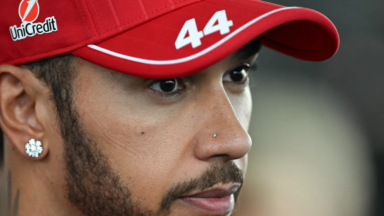 Hamilton Ferrarija eléggé megsérült, amikor elgázolt egy mormotát a futamon (Fotó: AFP)