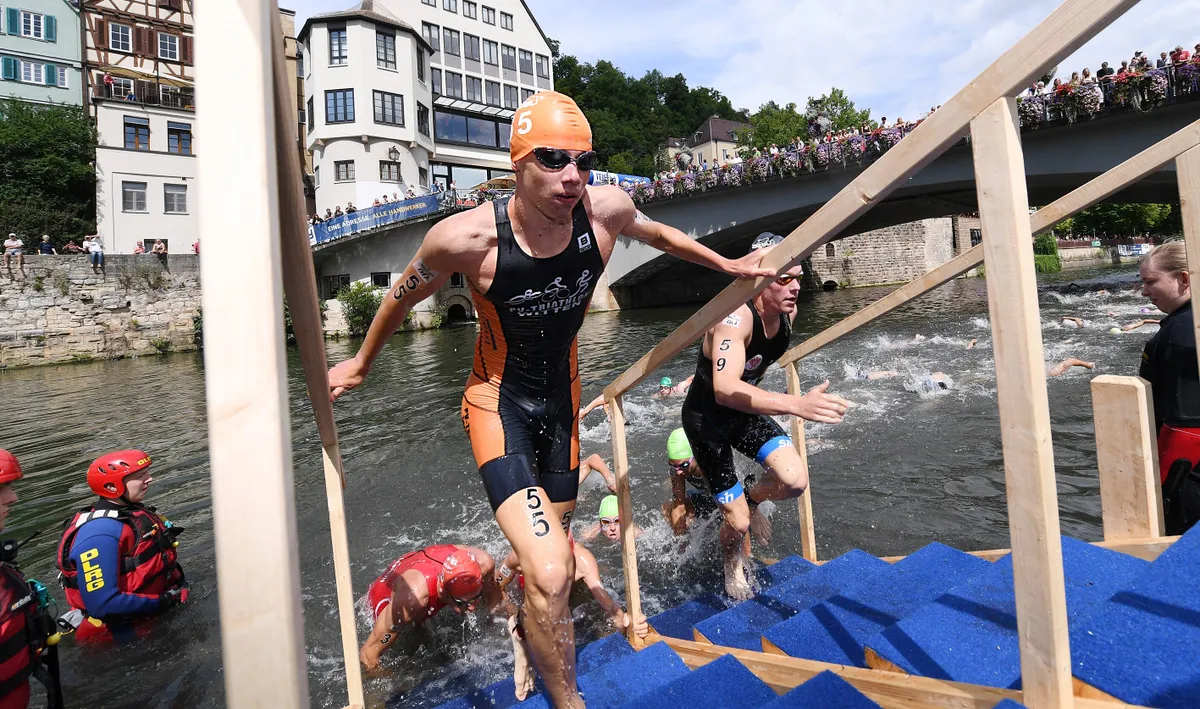 Triathlon 06 08 2017 3 Mey Generalbau Triathlon Tuebingen 2017 1 Bundesliga Maenner Csongor Lehma