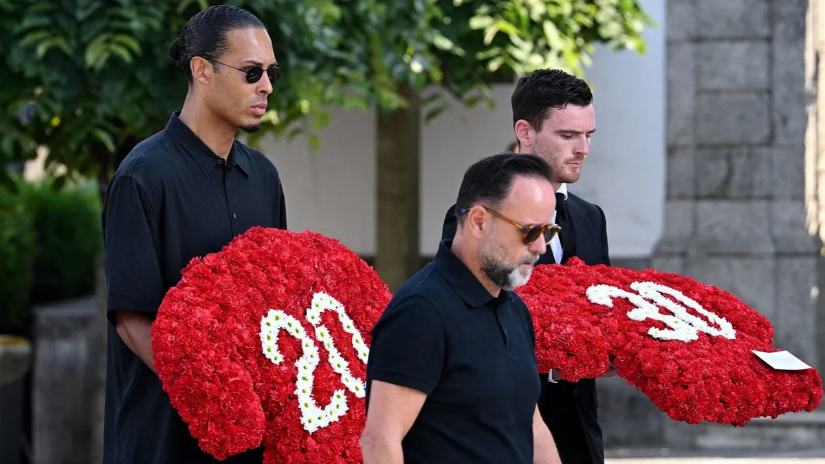 Elbúcsúztatták Diogo Jotát és fivérét a portugáliai Gondomarban