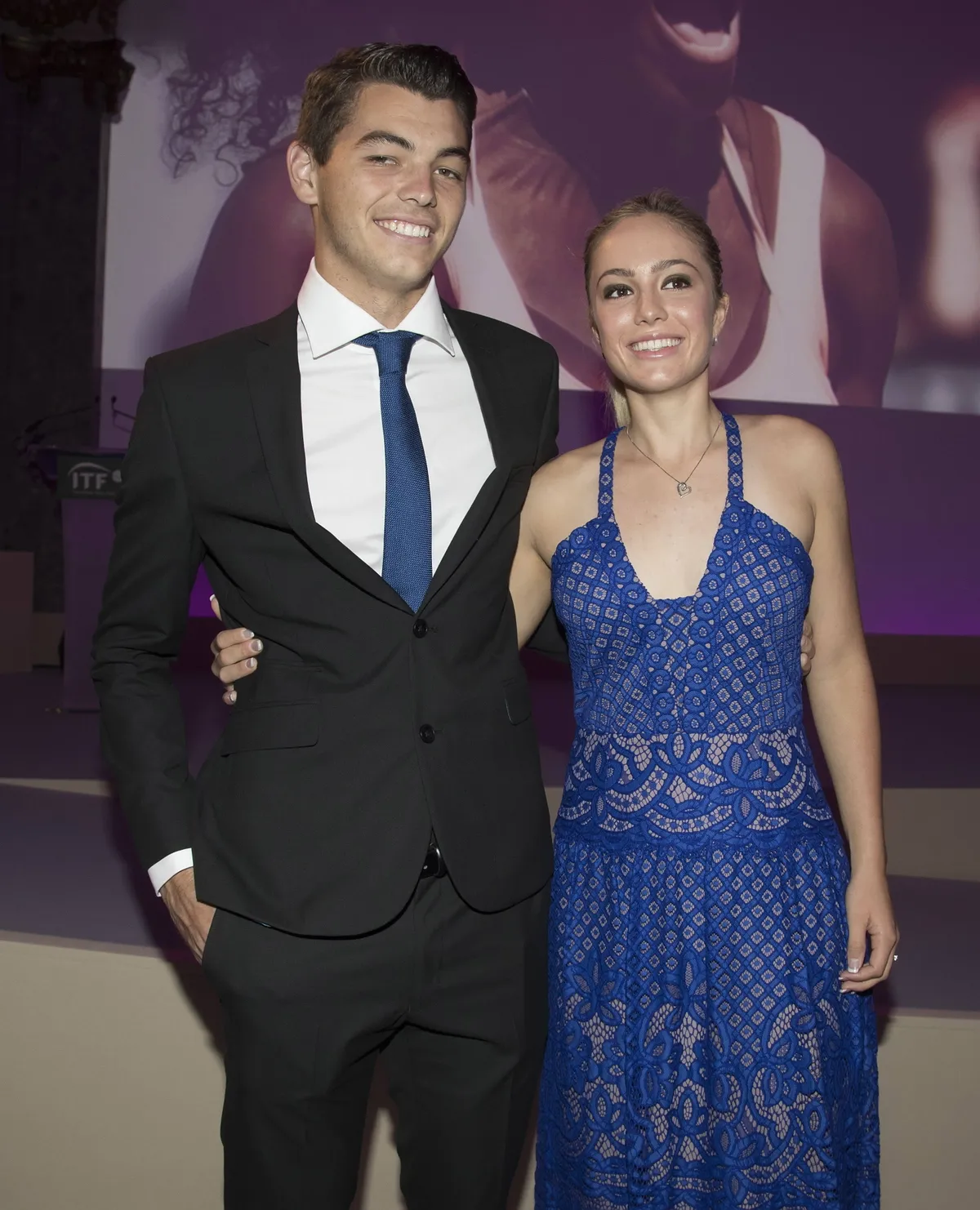 Tennis: ITF World Champions Dinner, May 31, 2016; Paris, France; ITF junior boys world champion Taylor Fritz (USA) poses