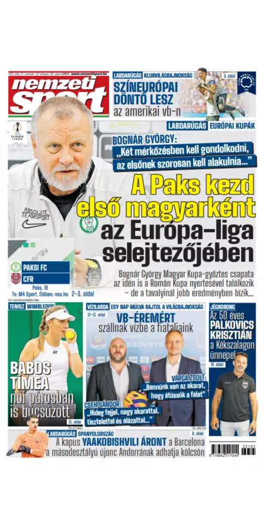 A Paks az első nyári eurofecske; az 50 éves Palkovics Krisztián a Kékszalagon ünnepel