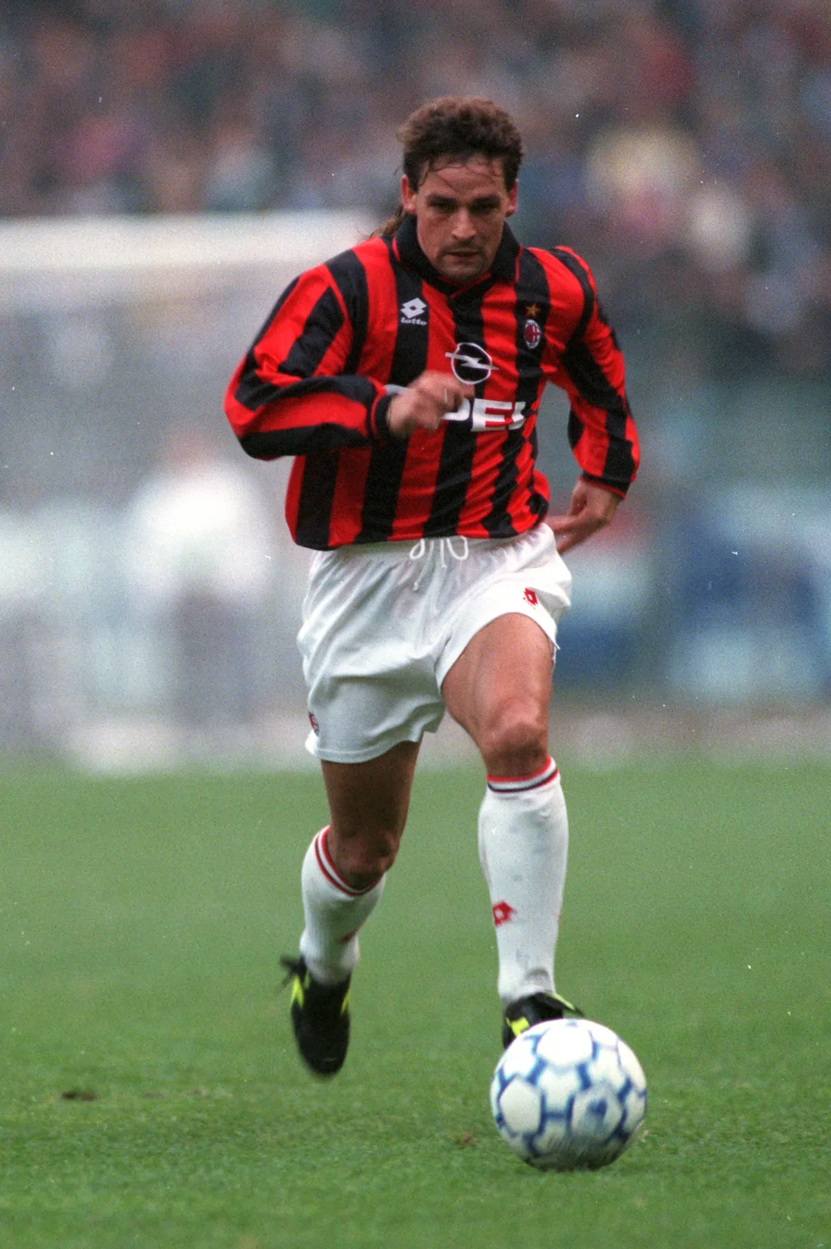 ROBERTO BAGGIO SERIE A 1995 1996 LAZIO ROM AC MILAN PUBLICATIONxNOTxINxITA