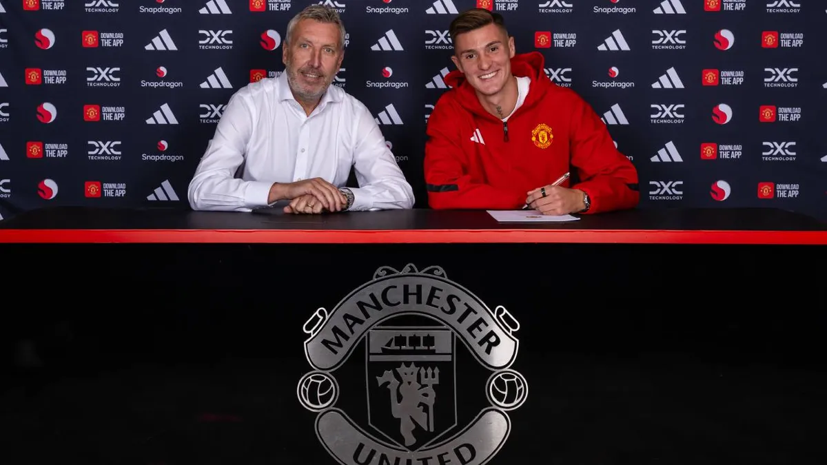 Benjamin Sesko aláírt a Manchester Unitedhez – hivatalos