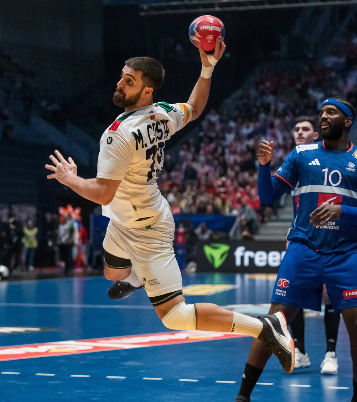 250202 Martim Costa of Portugal during the 2025 IHF World Men s Handball Championship bronze medal match between France