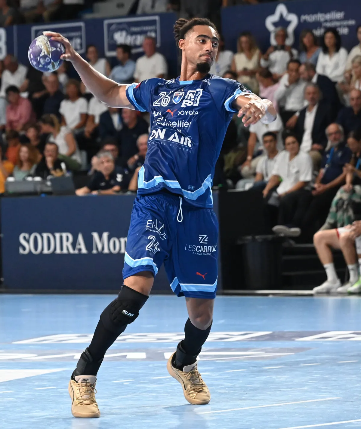 Hugo Bryan MONTE DOS SANTOS (MHB) lors du match Montpellier Handball vs. Saint Raphael Var Handball lors de la 1ere jour