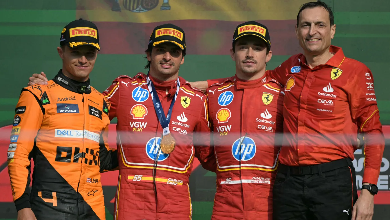 Tavaly Norris választotta szét a kettős dobogót szerző Ferrarikat (Fotó: AFP)