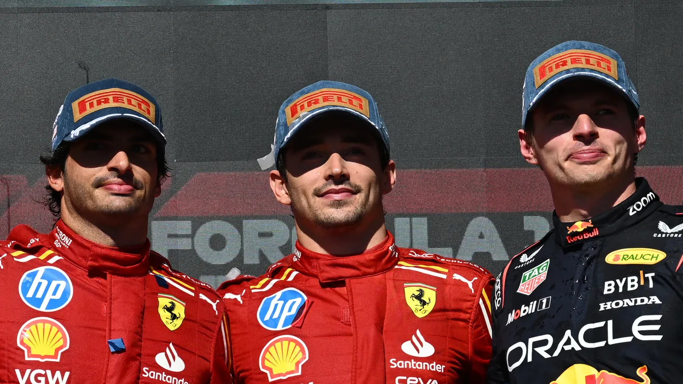 Tavaly Leclerc, Sainz és Verstappen osztozott a dobogón Austinban (Fotó: AFP)