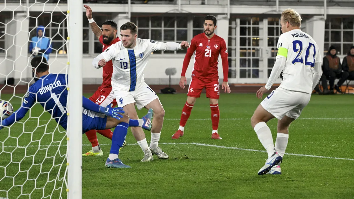 A Málta elleni vereséggel szállt el Finnország utolsó esélye a vb-selejtezőben