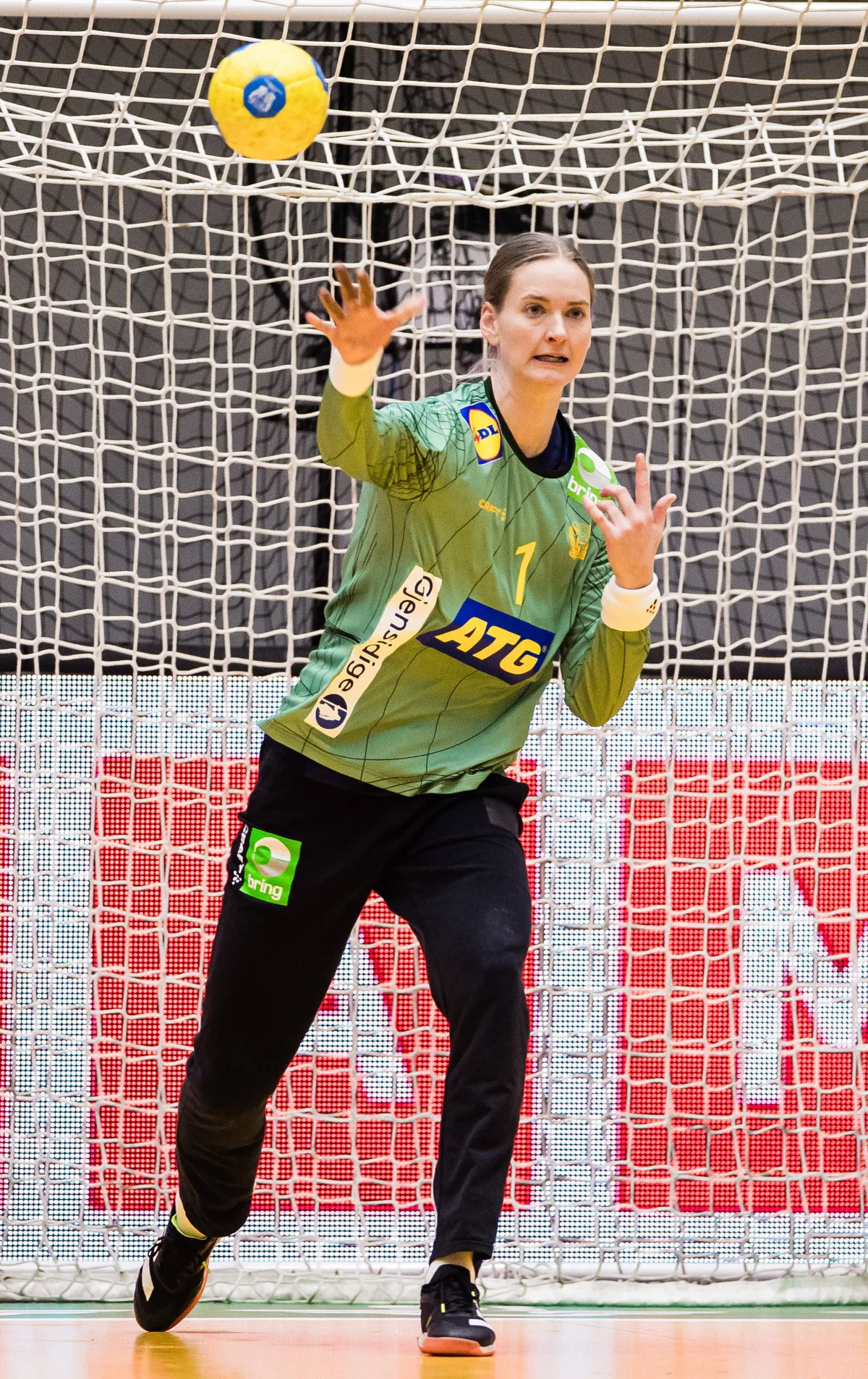 250308 Goalkeeper Johanna Bundsen of Sweden during the International Friendly, Länderspiel, Nationalmannschaft handball