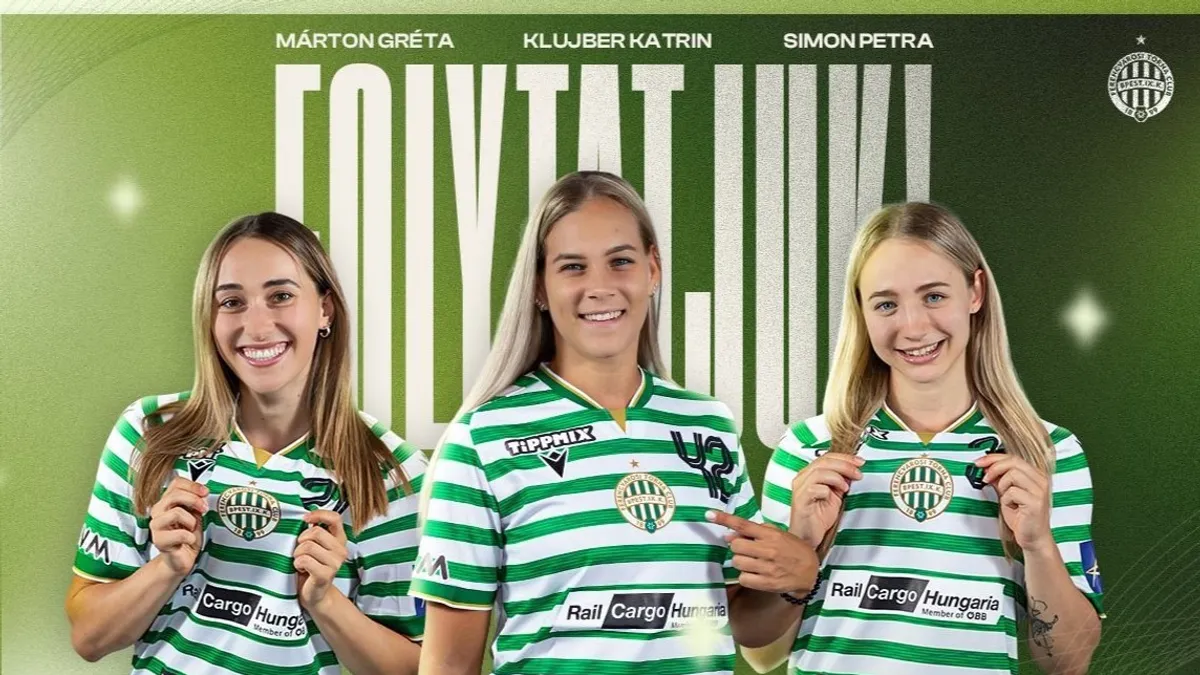 Márton Grétával, Klujber Katrinnal és Simon Petrával is hosszabbított az FTC