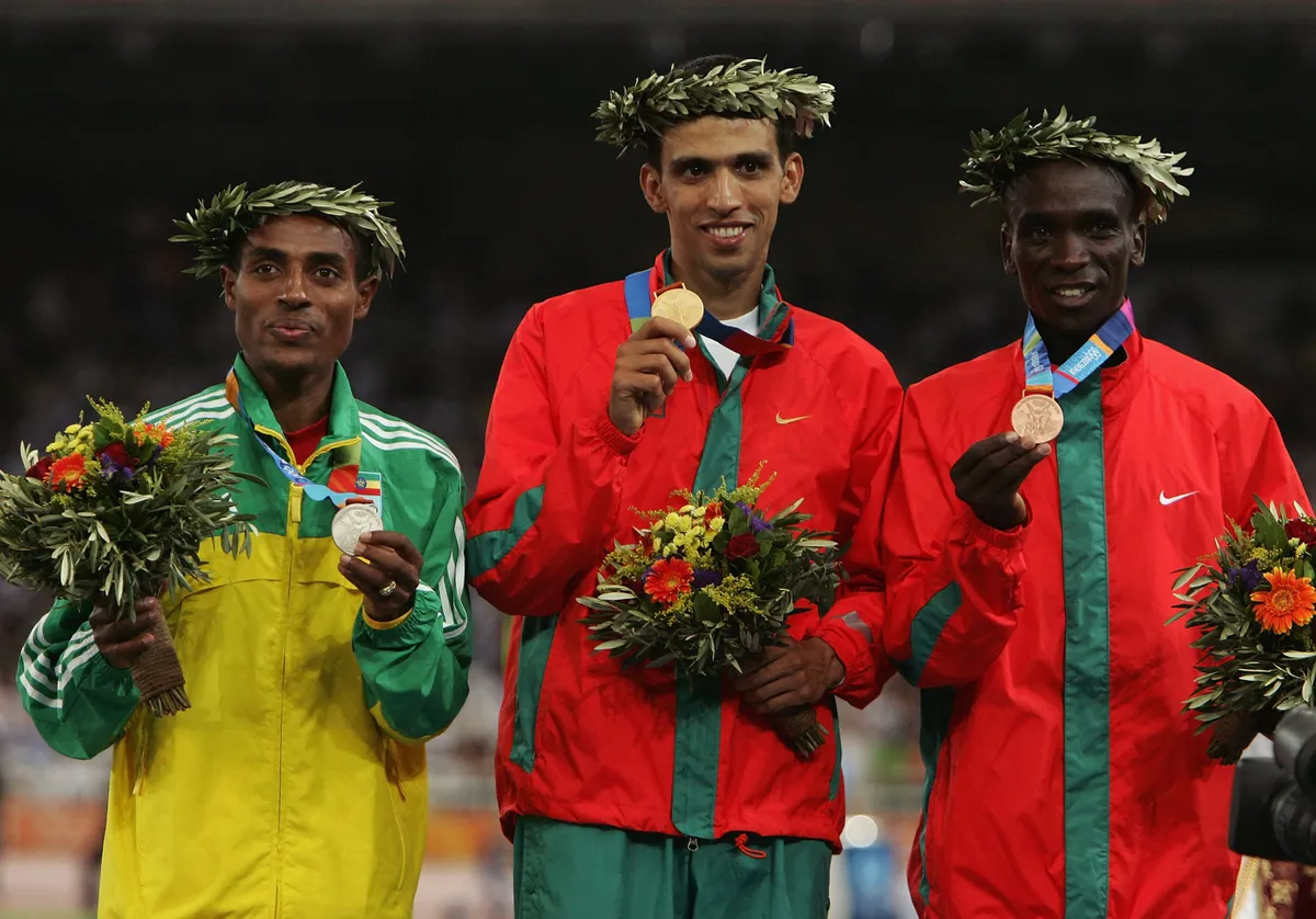 Mens 5000m Medal Ceremony