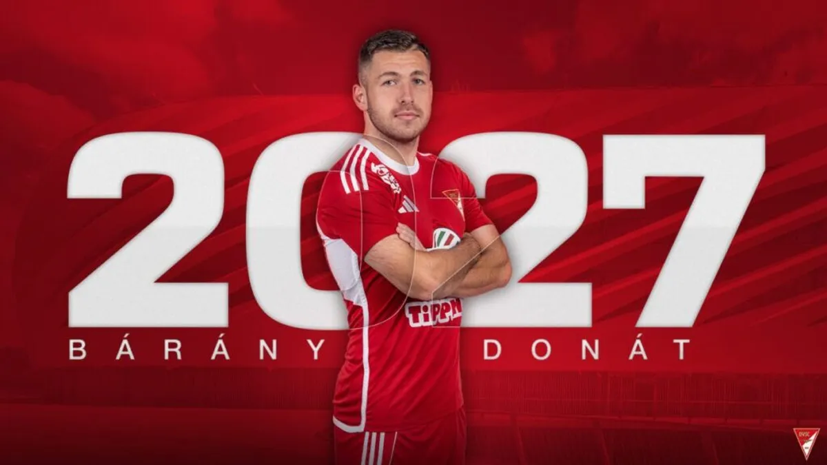 Meghosszabbította Bárány Donát szerződését a Debrecen – hivatalos