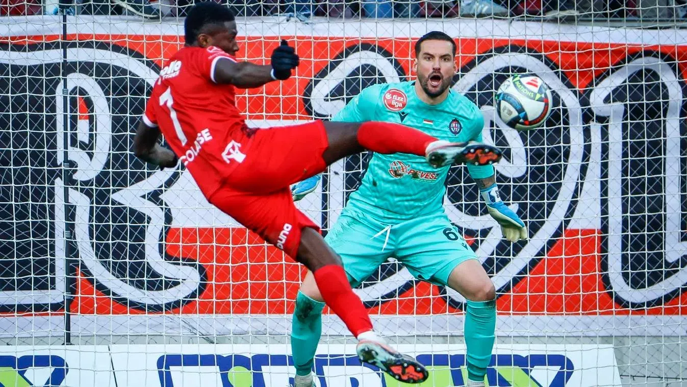 Acolatse ősszel nyolc gólt szerzett, az egyik legszebbet a Nyíregyháza ellen lőtte (Fotó: Kovács Péter)