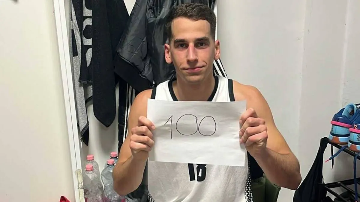 Parádés teljesítmény az egyetemi bajnokságban: 100 pontot ért el a DEAC kosarasa!