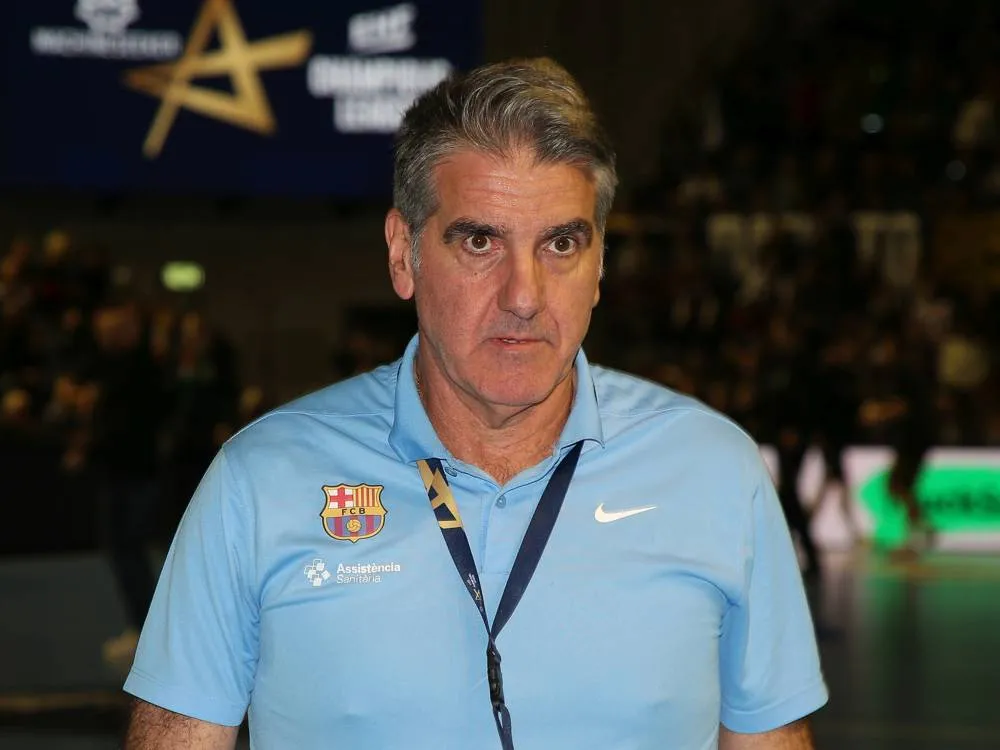 Cheftrainer Antonio Carlos Ortega FC Barcelona, Barca Handball EHF Champions League Saison 2024-25 Gruppe B am 9.Spielta