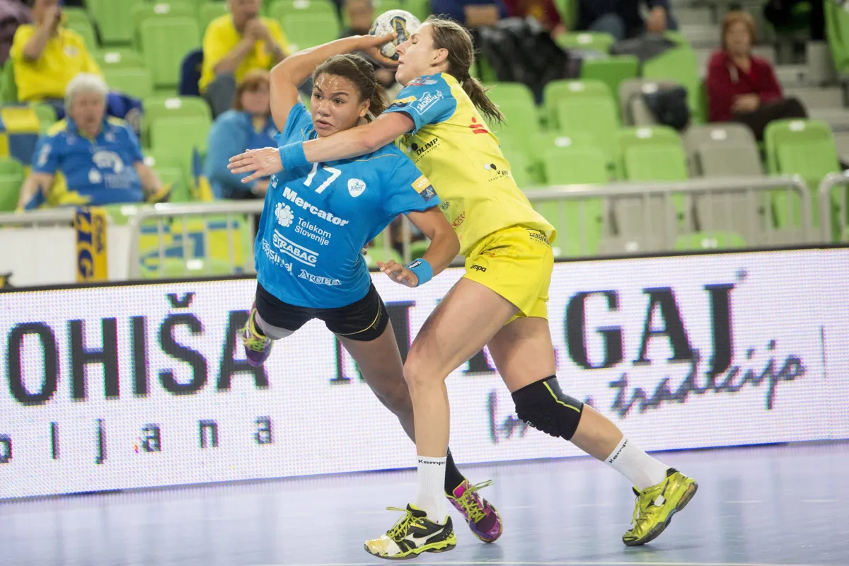 55 Arena Stozice Ljubljana SLO EHF Damen Champions League RK Krim Mercator vs HC Leipzig 6 R