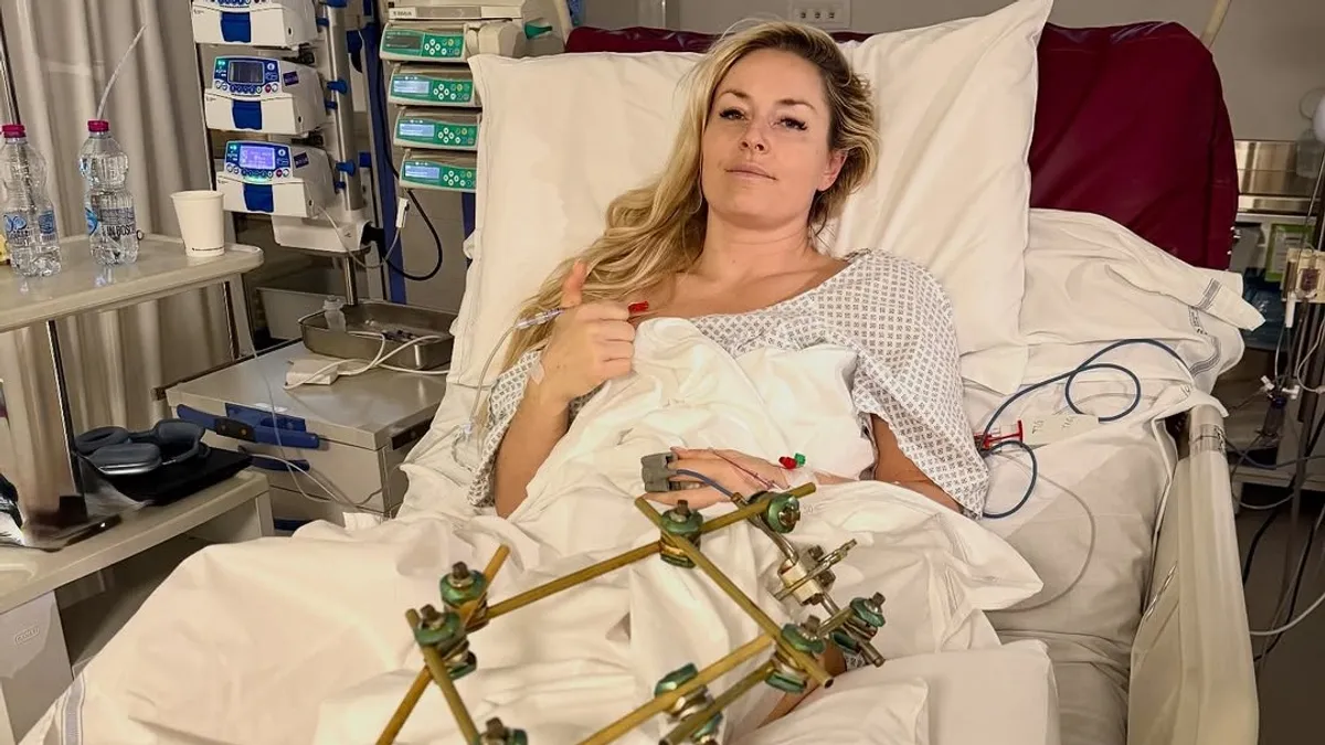 Kórházi ágyából posztolt Lindsey Vonn – fotó
