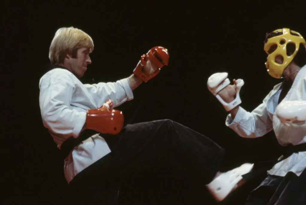 Chuck Norris At International Karate Tournament