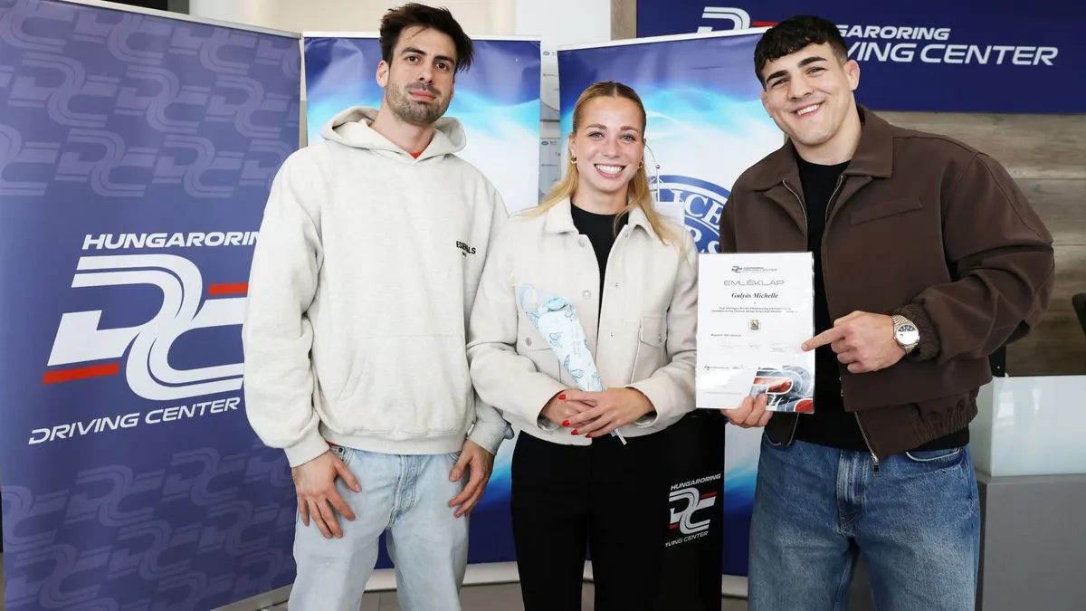 „NŐ a biztonság!” – veztéstechnikai tréningen próbálta ki magát Gulyás Michelle