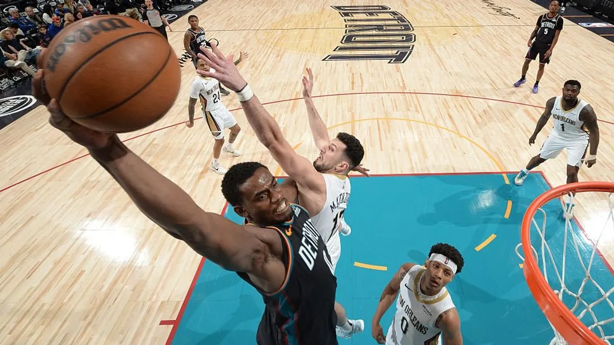 A Detroit Pistons szoros első negyed után darálta be a Pelicanst az NBA-ben