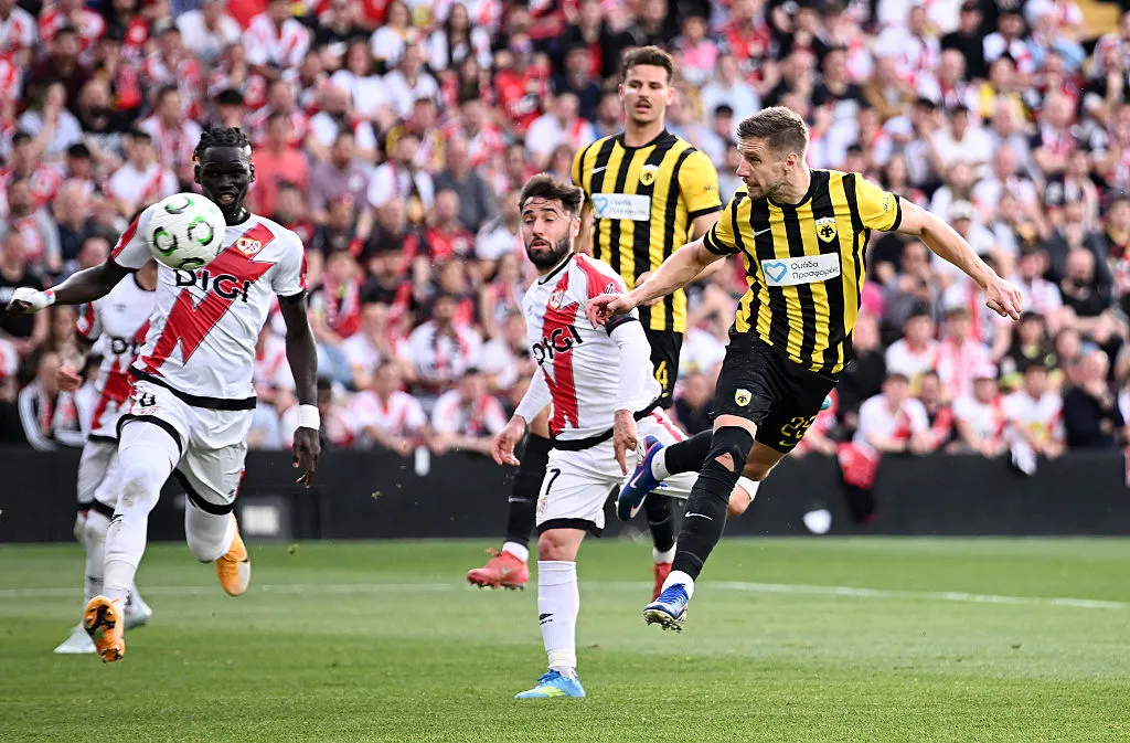 Rayo Vallecano de Madrid v AEK Athens FC  - UEFA Conference League 2025/26 Quarter-Final First Leg