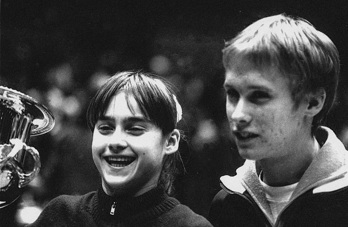 GYMNATICS Nadia Comanici Nadia Comanici (ROM) cometing at the 1976 American Cup New York Madison square Garden NY Unite