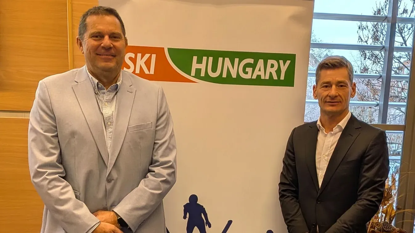 Ábrahám Attila alelnök és Kőrössy Krisztián elnök (Fotó: Magyar Síszövetség)