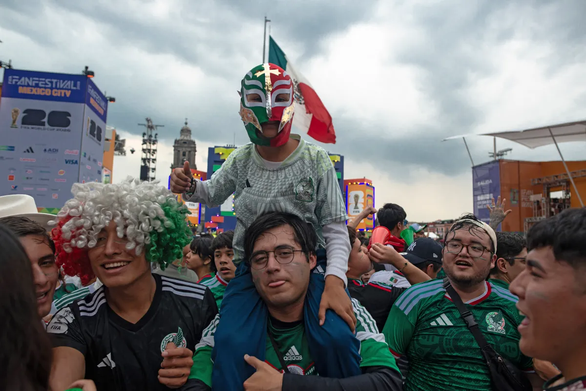 Mexico City World Cup FIFA Fan Fest Crowd Surfing