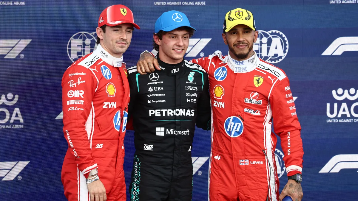 Leclerc és Hamilton levadászná Antonellit a silverstone-i versenyen