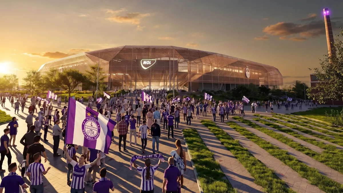 15:56 — Látványos terveket mutatott be új stadionjáról az Újpest