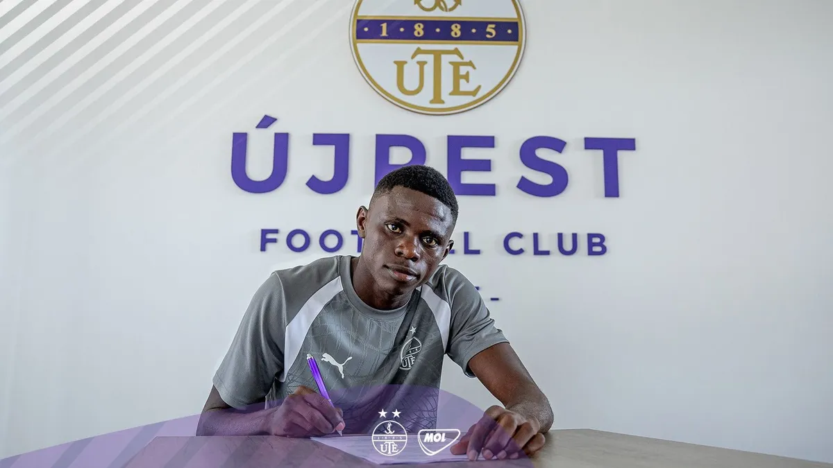 16:48 — Ghánai U-válogatott csatárt igazolt az Újpest – hivatalos