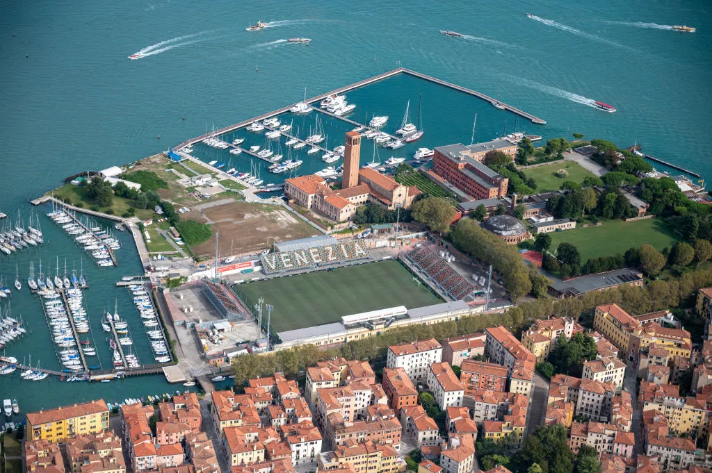 Aerial Views Of Italian Coastlines During Summertime