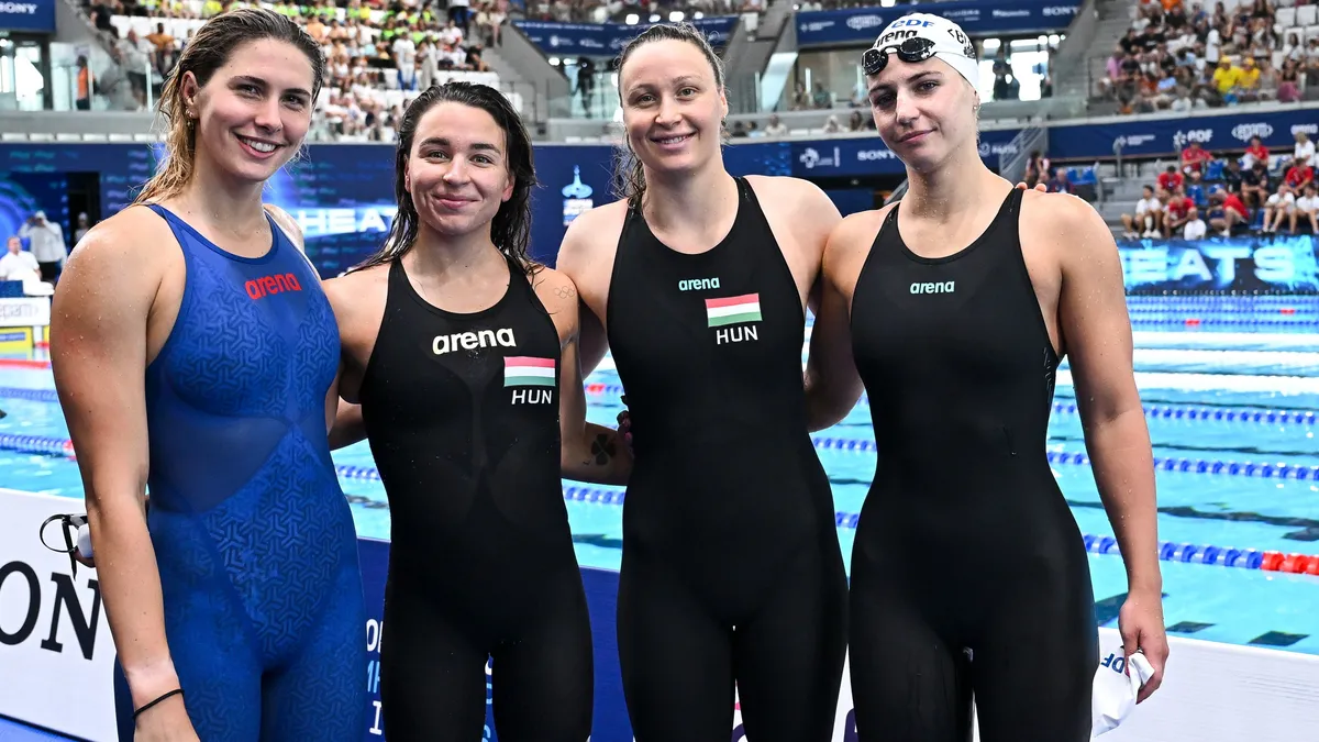 Úszó Eb: ezüstérmes a női 4x200-as gyorsváltó!