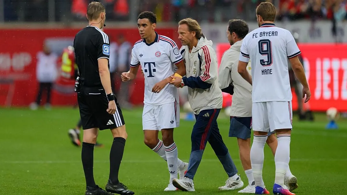 Jamal Musiala ismét összeesett a pályán a Bayern meccsén