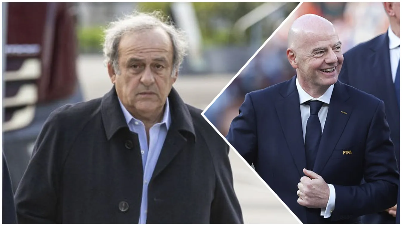 Michel Platini (balra) szerint is mennie kell Gianni Infantinónak (jobbra) (Fotó: Getty Images)
