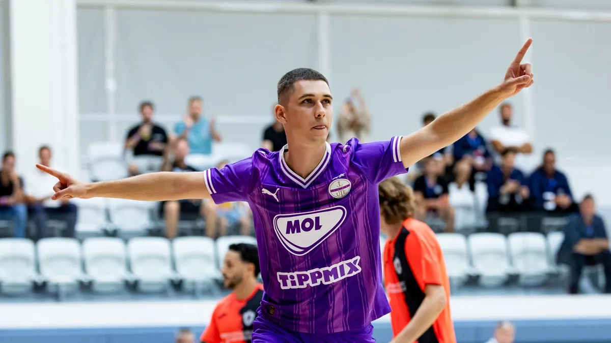 20:45 — Az Újpest kiütéses sikerrel kezdett a futsal BL-ben