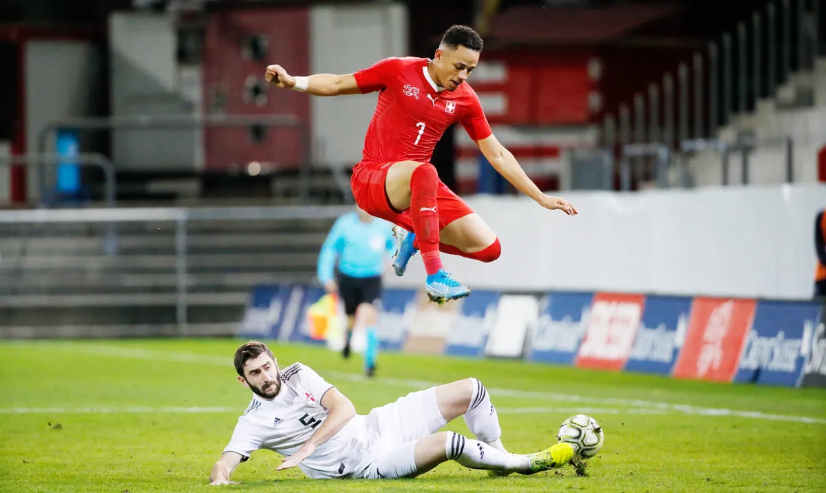 11.10.2019 Schützenwiese Winterthur , SCHWEIZ , Saison 2019/2020 Fussball Herren U21, U 21 EM Qualifikation Schweiz - Ge