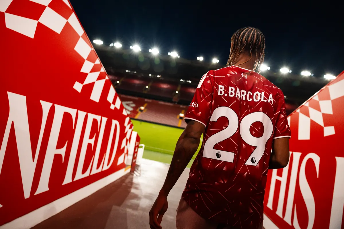 Liverpool Unveil New Signing Bradley Barcola