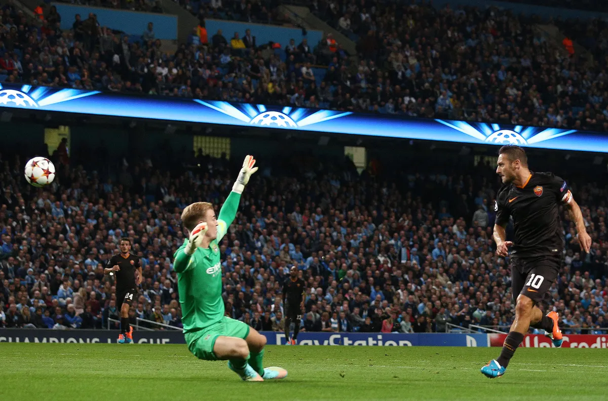 FOOTBALL - UEFA CHAMPIONS LEAGUE - MANCHESTER CITY v AS ROMA