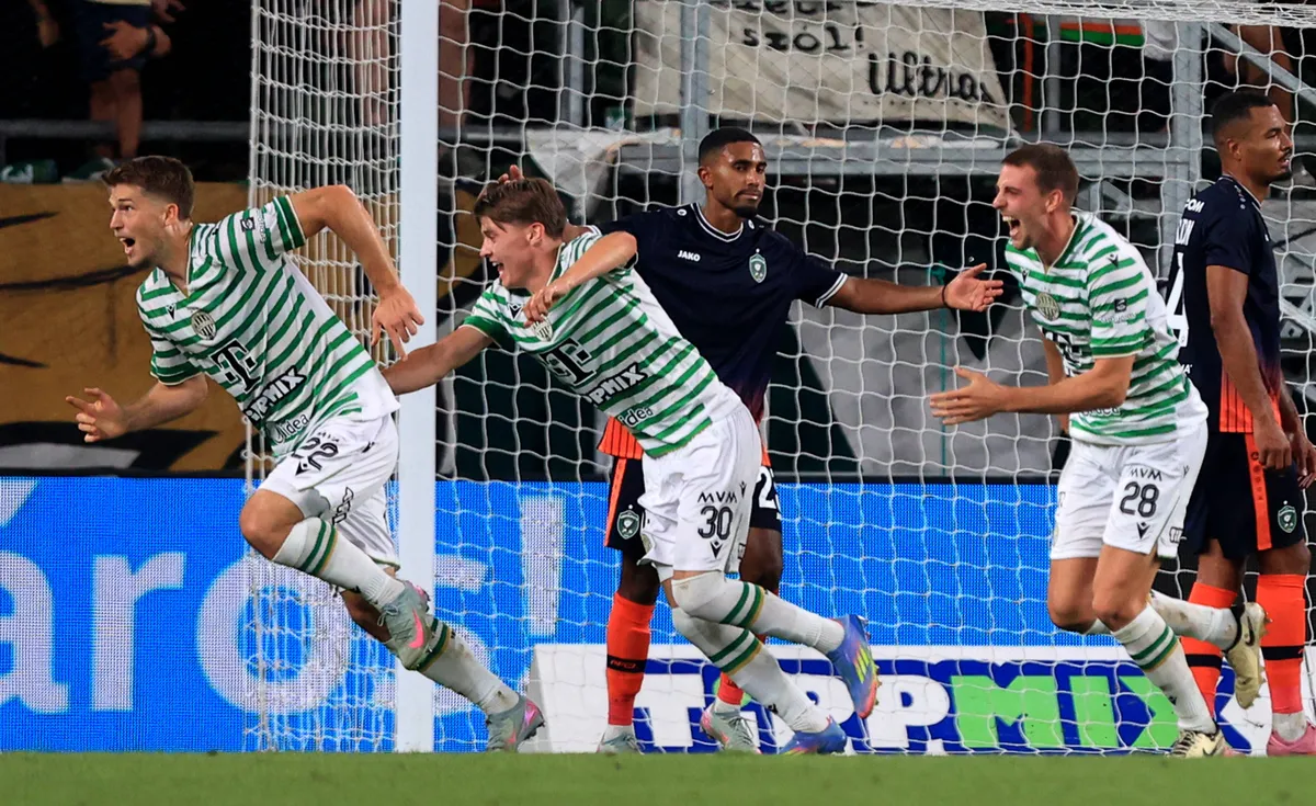 12.08.2025 Budapest Ferencvarosi TC-PFK Ludogorets Mostar Champion s League third leg qualifiers men s football Gabor Sz