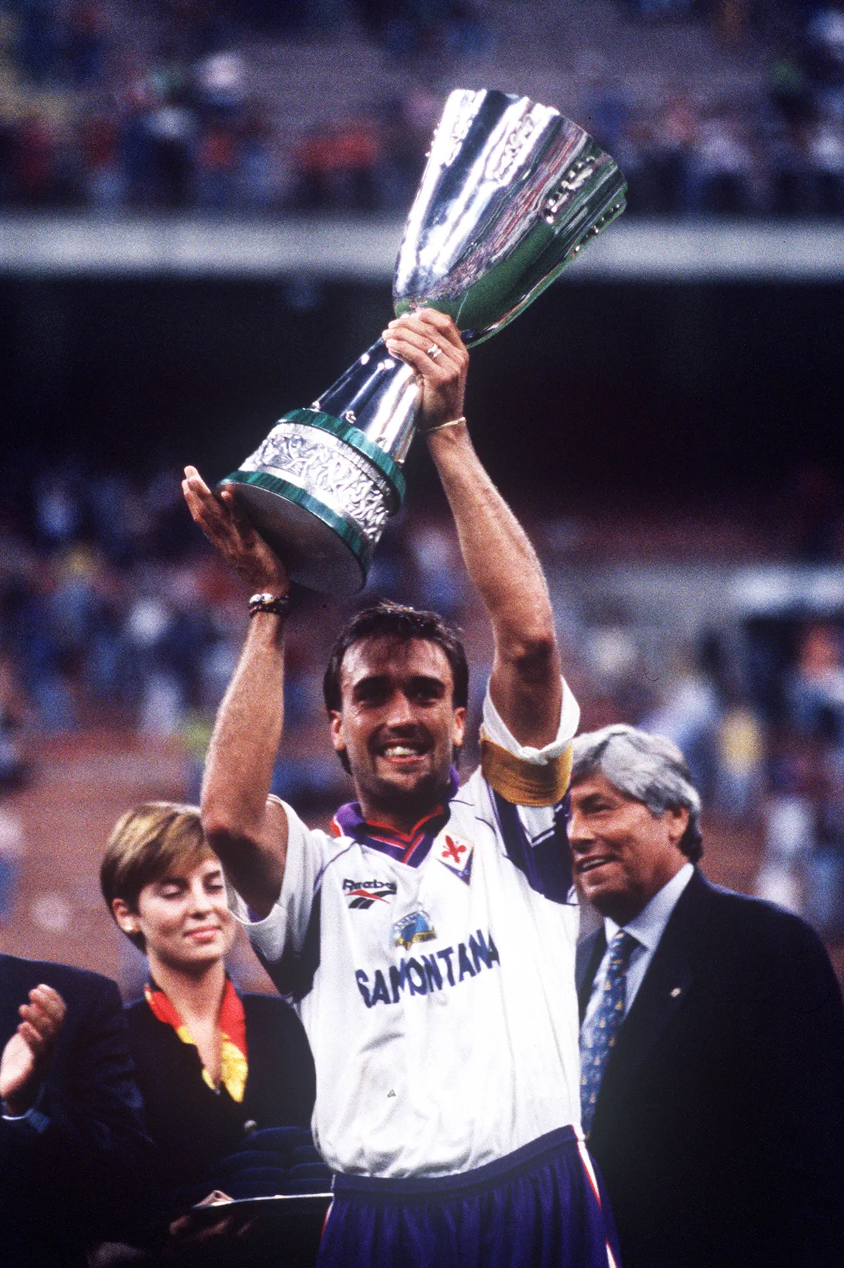 GABRIEL BATISTUTA SUPERCOPPA LEGA ITALIANA MILAN FIORENTINA 1 2 PUBLICATIONxNOTxINxITA